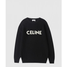 셀린느 오버사이즈 스웨터 리브드 울