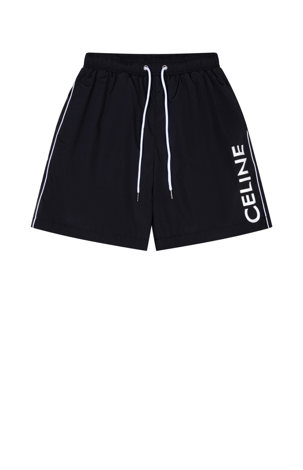 셀린느 파이핑 스윔 쇼츠 나일론