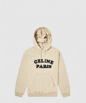 셀린느 로고 후드 긴팔