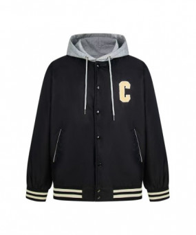 셀린느 후드 테디 자켓 블랙