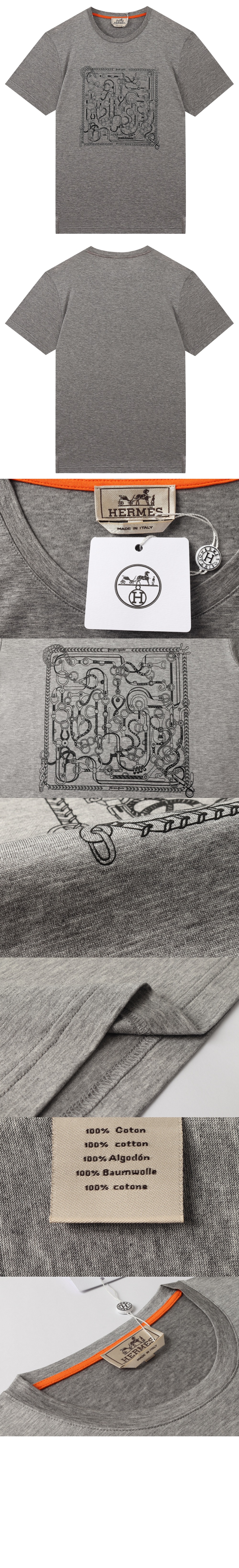 에르메스 플라워 코튼 톱