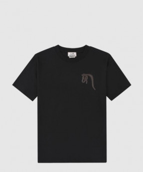 에르메스 로고 프린트 반팔