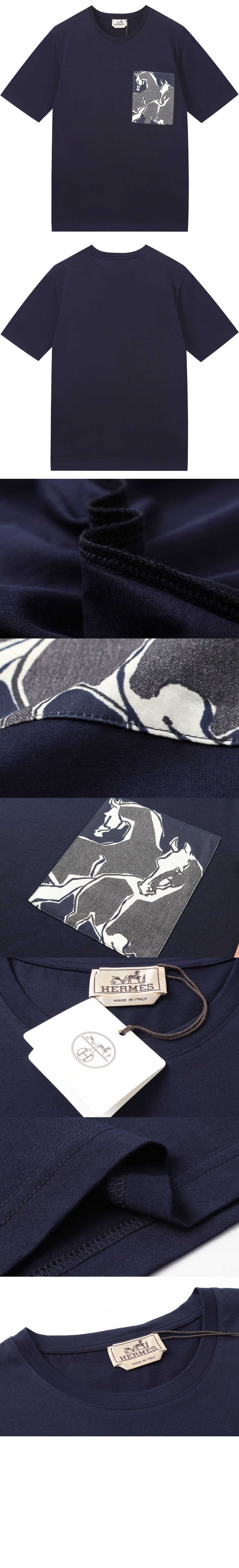 에르메스 플라워 코튼 톱