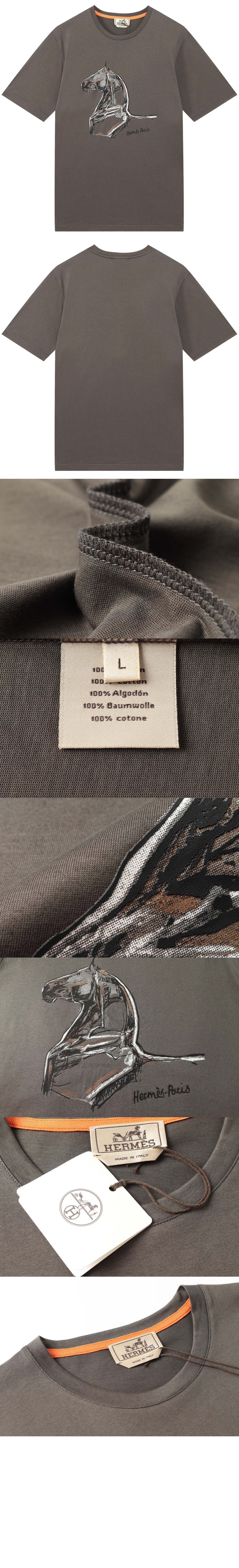 에르메스 플라워 코튼 톱