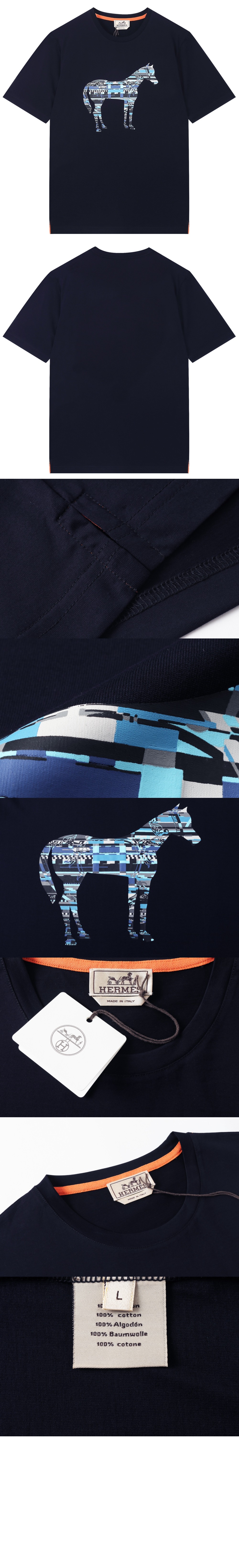 에르메스 플라워 코튼 톱