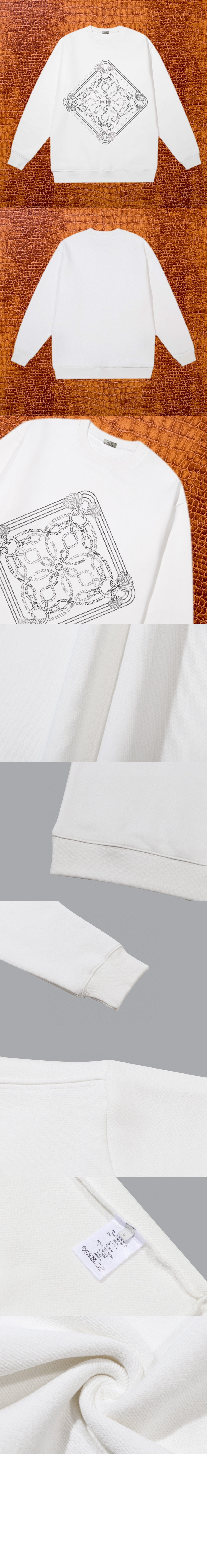 에르메스 플라워 코튼 톱