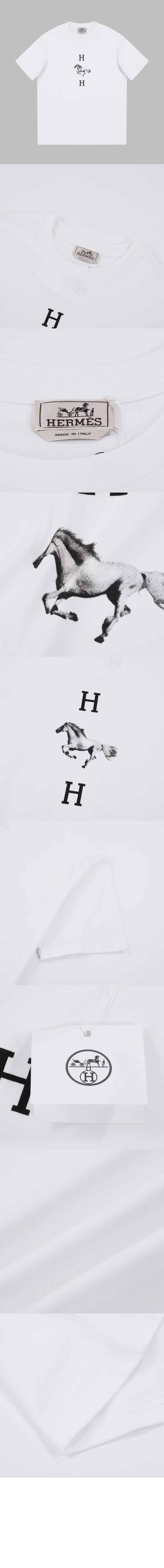 에르메스 플라워 코튼 톱