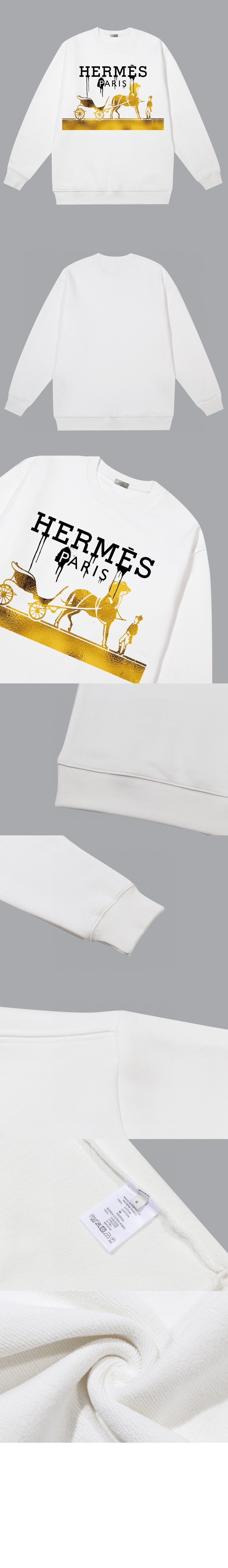 에르메스 플라워 코튼 톱