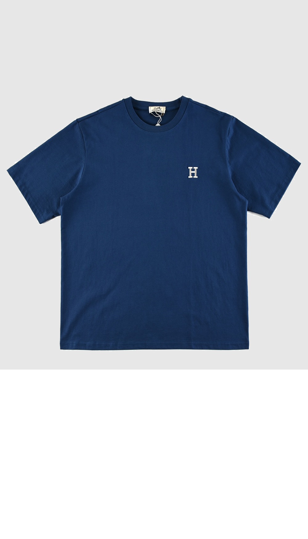 에르메스 로고 프린트 반팔