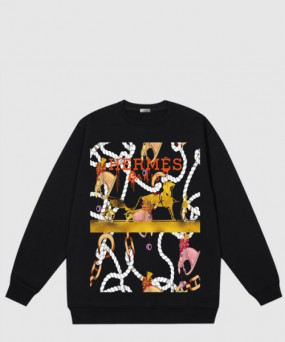 에르메스 플라워 코튼 톱