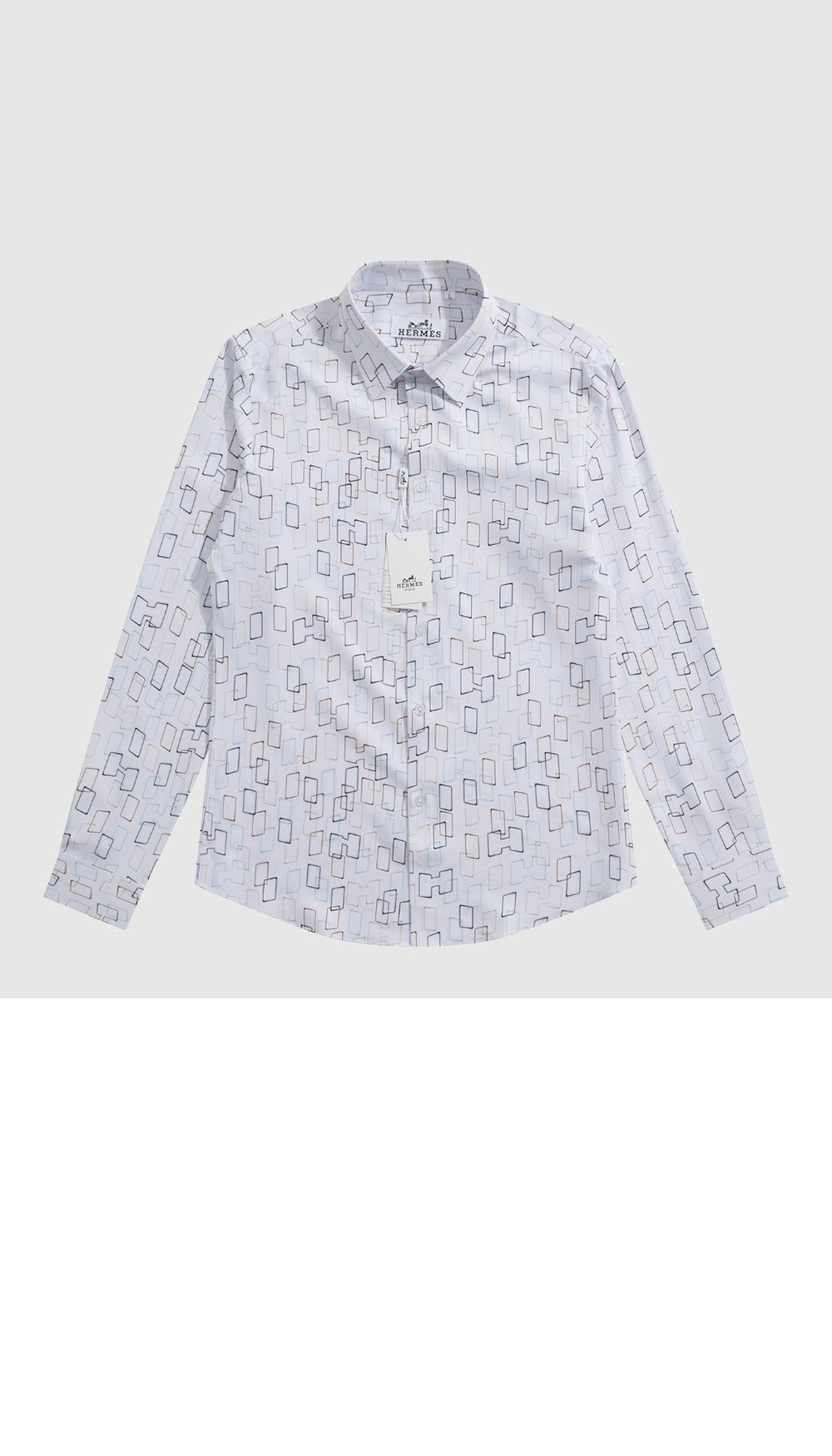 에르메스 프린트 셔츠 톱