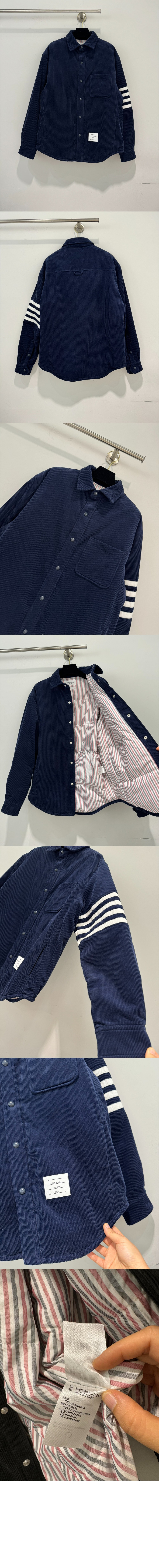 톰브라운 로고 프린트 셔츠 톱