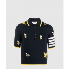 톰브라운 프린트 니트 톱