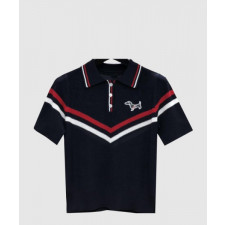 톰브라운 프린트 니트 톱