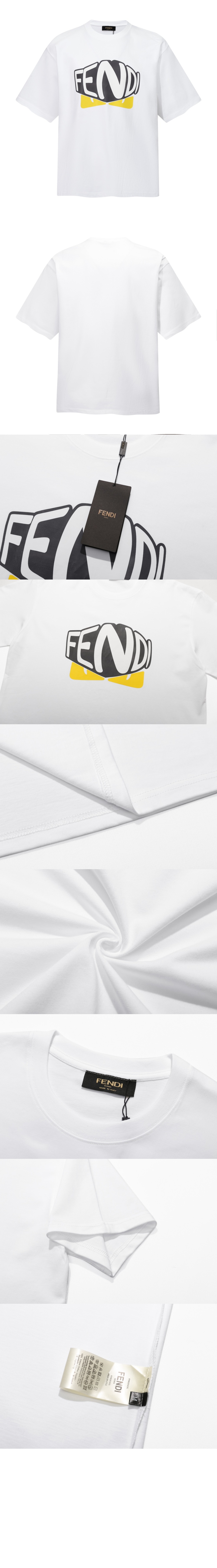 펜디 로고 프린트 반팔