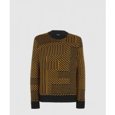 펜디 로고 인타르시아 울 니트