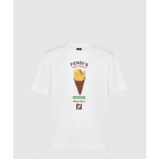 펜디 로고 프린트 반팔