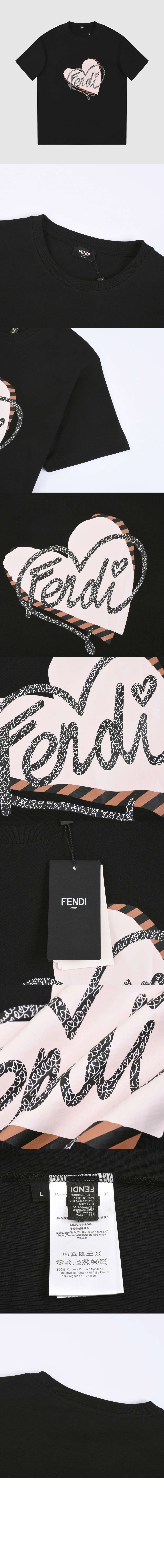 펜디 플라워 코튼 톱