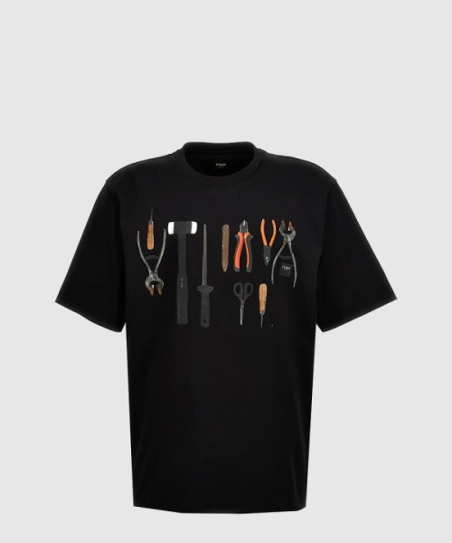 펜디 플라워 코튼 톱