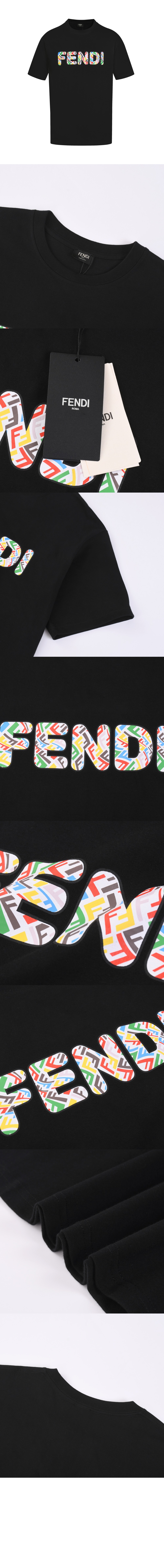 펜디 로고 프린트 반팔