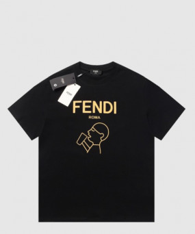 펜디 플라워 코튼 톱