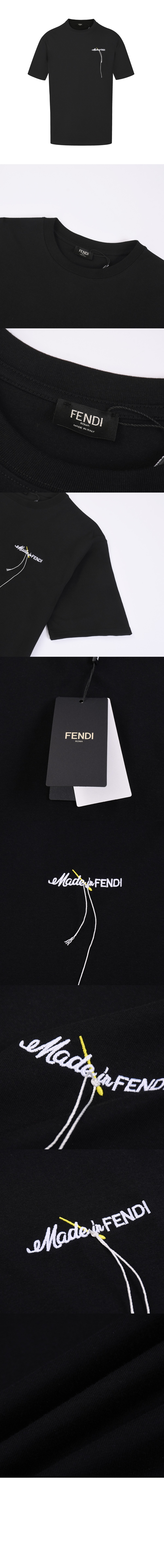 펜디 로고 프린트 반팔