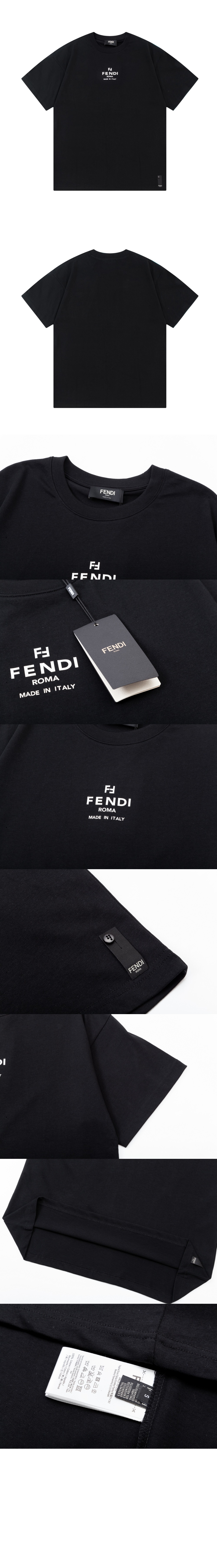 펜디 로고 프린트 반팔