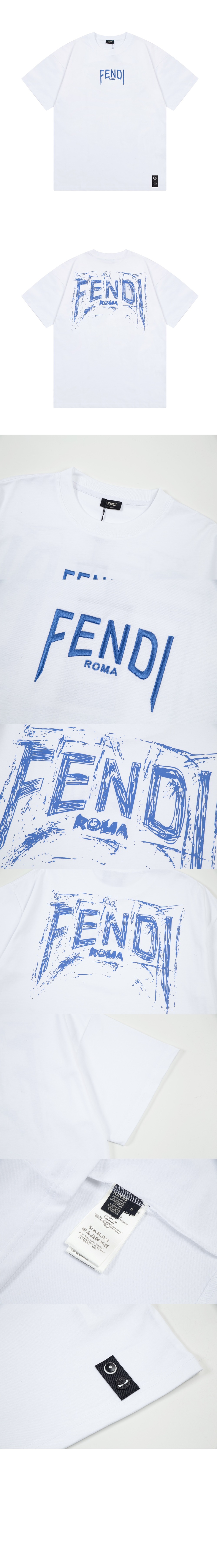 펜디 로고 프린트 반팔