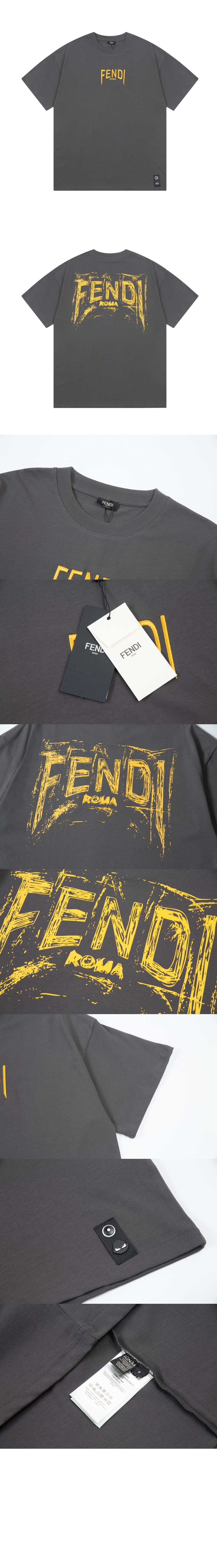 펜디 로고 프린트 반팔