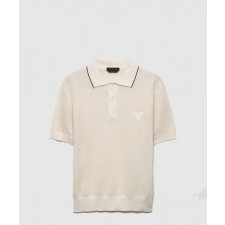 프라다 실크 앤 코튼 폴로 셔츠