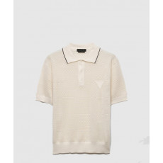 프라다 실크 앤 코튼 폴로 셔츠