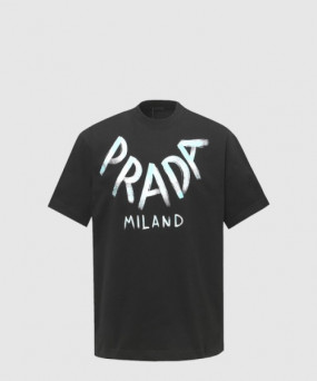 프라다 로고 프린트 반팔