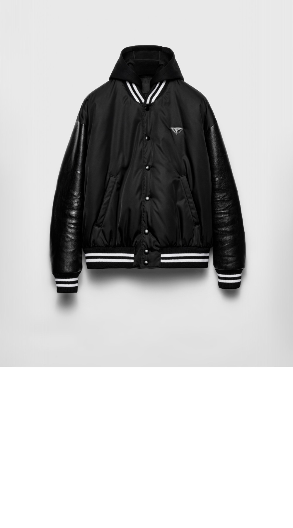 프라다 오버사이즈 리나일론 바머 재킷