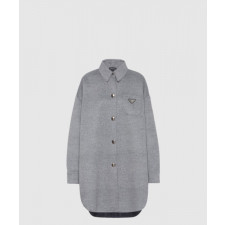 프라다 로고 프린트 셔츠 톱