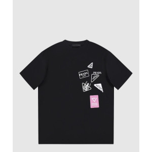 프라다 플라워 코튼 톱