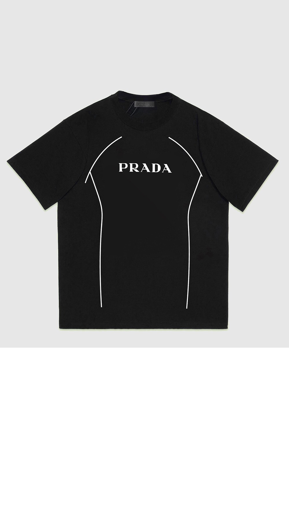 프라다 로고 프린트 반팔