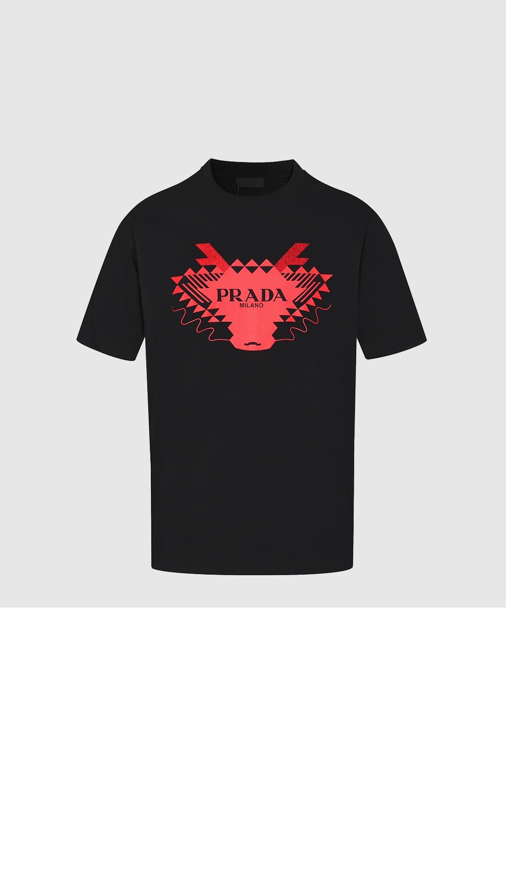 프라다 플라워 코튼 톱