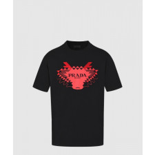 프라다 플라워 코튼 톱