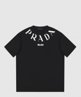 프라다 로고 프린트 반팔