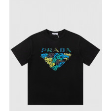 프라다 플라워 코튼 톱