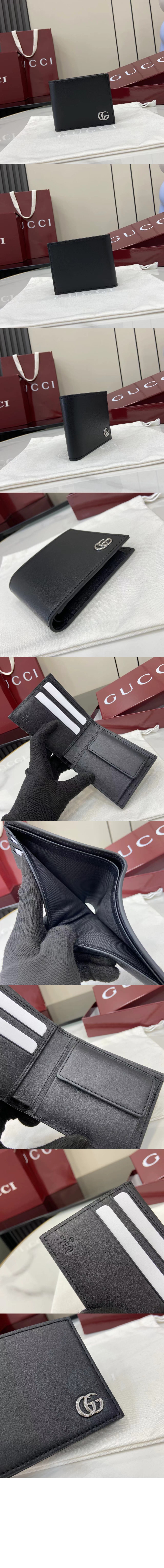 구찌 GG 마몬트 동전 지갑 소프트 가죽 835048