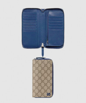 구찌 바이컬러 지퍼 지갑 822051