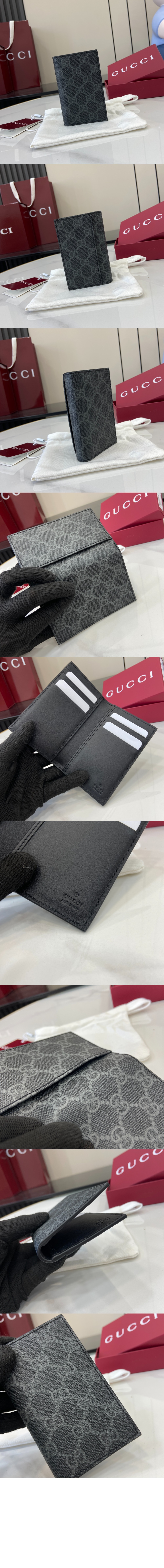 구찌 GG 엠블럼 바이폴드 카드 케이스 821209