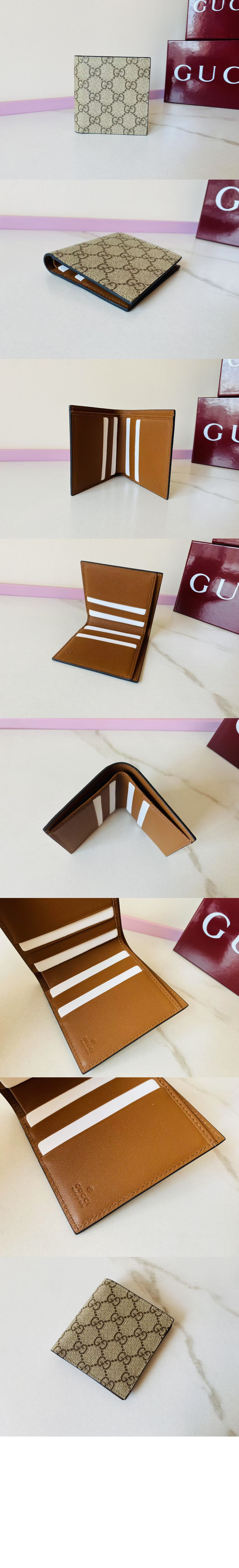 구찌 GG 엠블럼 반지갑 821206