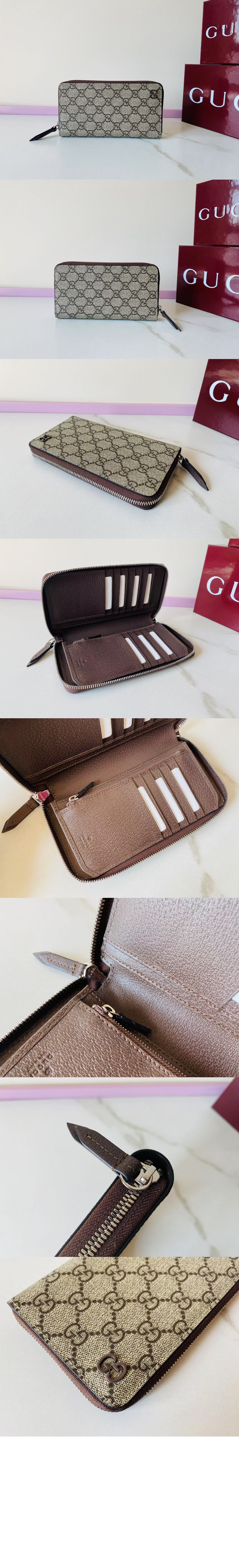 구찌 바이컬러 지퍼 지갑 822051