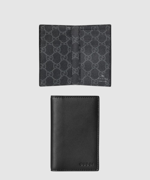 구찌 GG 엠블럼 바이폴드 엠보스 카드 케이스 818953