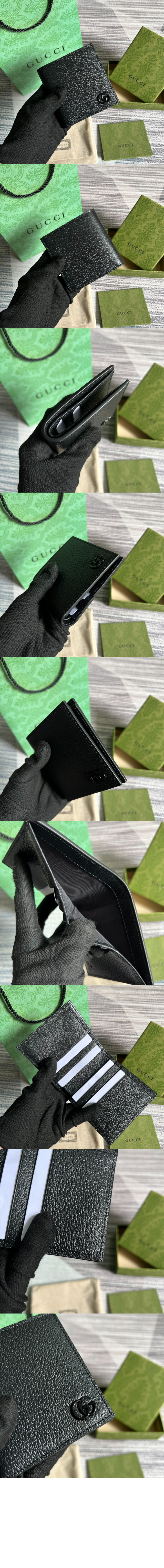 구찌 레더 지갑 722737