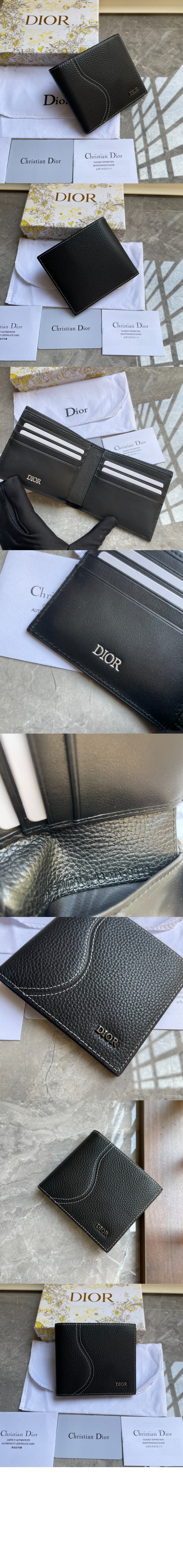 디올 Saddle 2단 카드 지갑 2ADBH