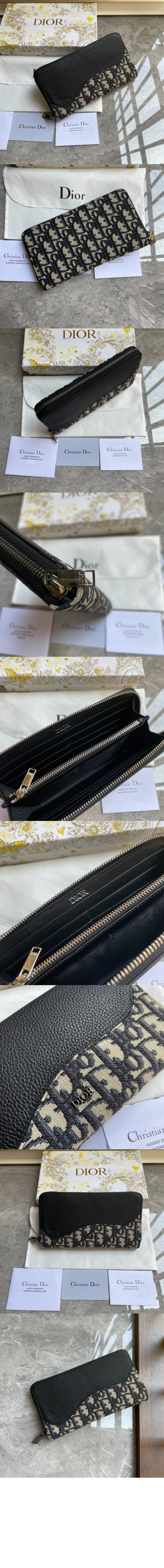 디올 지퍼 장지갑 2ADBC