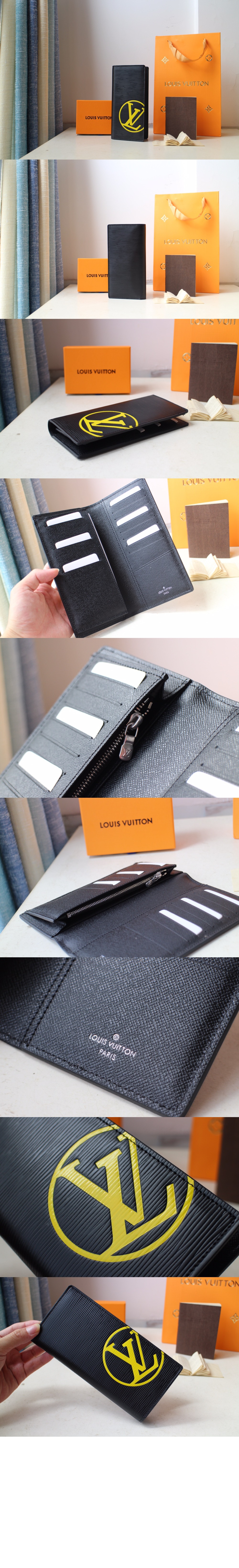 루이비통 에삐 레더 LV 서클 로고 브라짜 월릿 장지갑 M67910